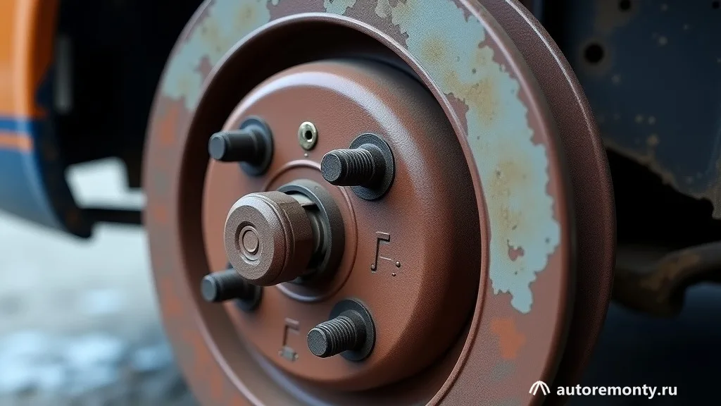 Внутренний вид колёсного диска со снятой шиной, датчик TPMS закреплён у основания вентиля, хорошо видны — не видит датчик давления