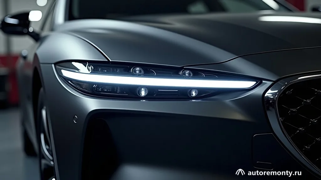 Genesis GV80 в профиль на пресс-снимке — силуэт среднеразмерного кроссовера с плавной линией крыши — Genesis раскрыла детали гибридной силовой установки для кроссовера GV80