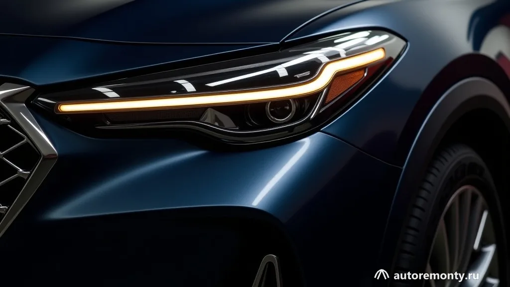 Задняя часть кроссовера Genesis GV80 с шильдиком Hybrid на двери багажника и характерной формой задних — Гибридный Genesis GV80 стал мощнее на 47 л.с. и на 25% экономичнее