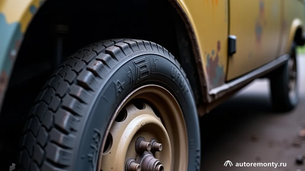 Механический подъёмник и колесо Lada Niva диагностический рычаг установлен у элемента подвески для — Lada Niva Legend обзор болячки плюсы минусы
