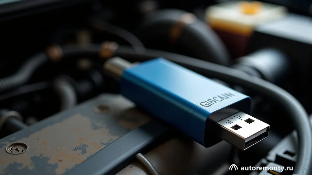 Два USB-адаптера рядом с 12-вольтовой розеткой; один подключён без кабеля для осмотра корпуса и — не работает прикуриватель